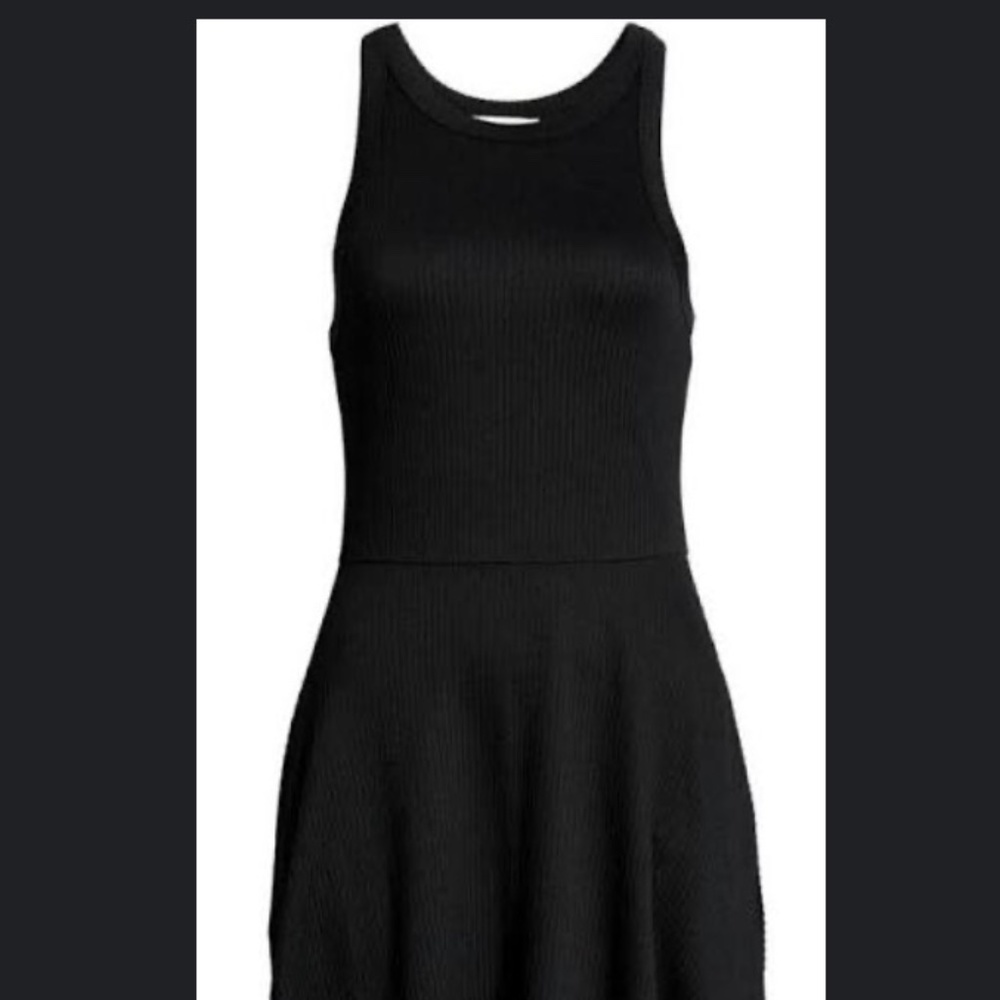 BP. Black Ribbed Tank Dress